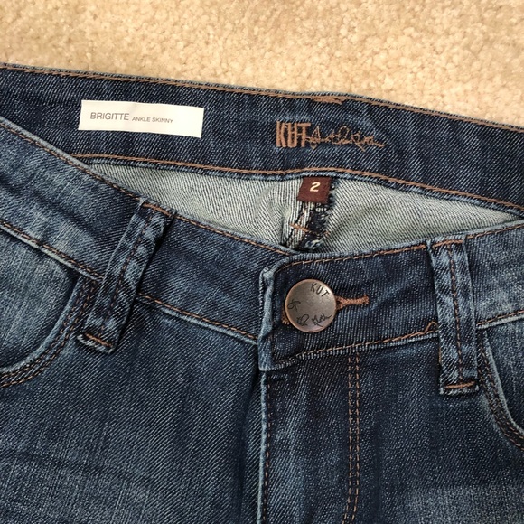 Kut Brigitte Ankle Skinny with Patches Size 2 - Picture 4 of 7